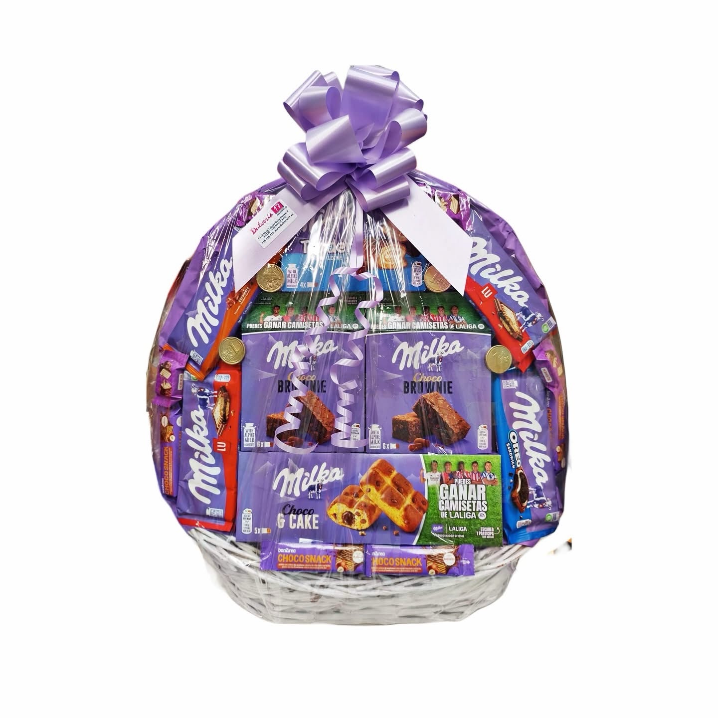 Cesta chocolate milka mediana 60cm