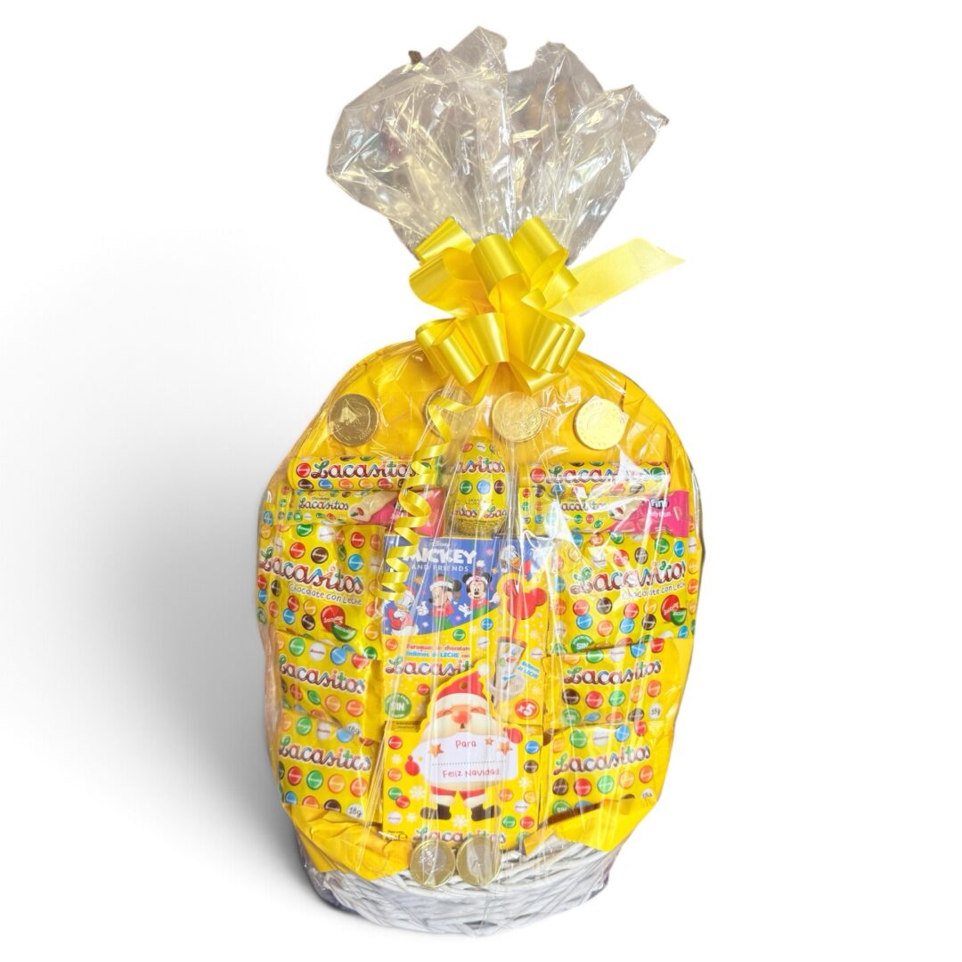 Cesta Chocolate lacasitos pequeña 45cm
