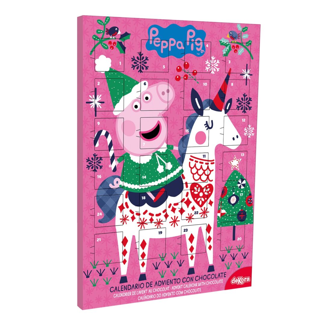 Calendario adviento chocolate peppa pig 50g.