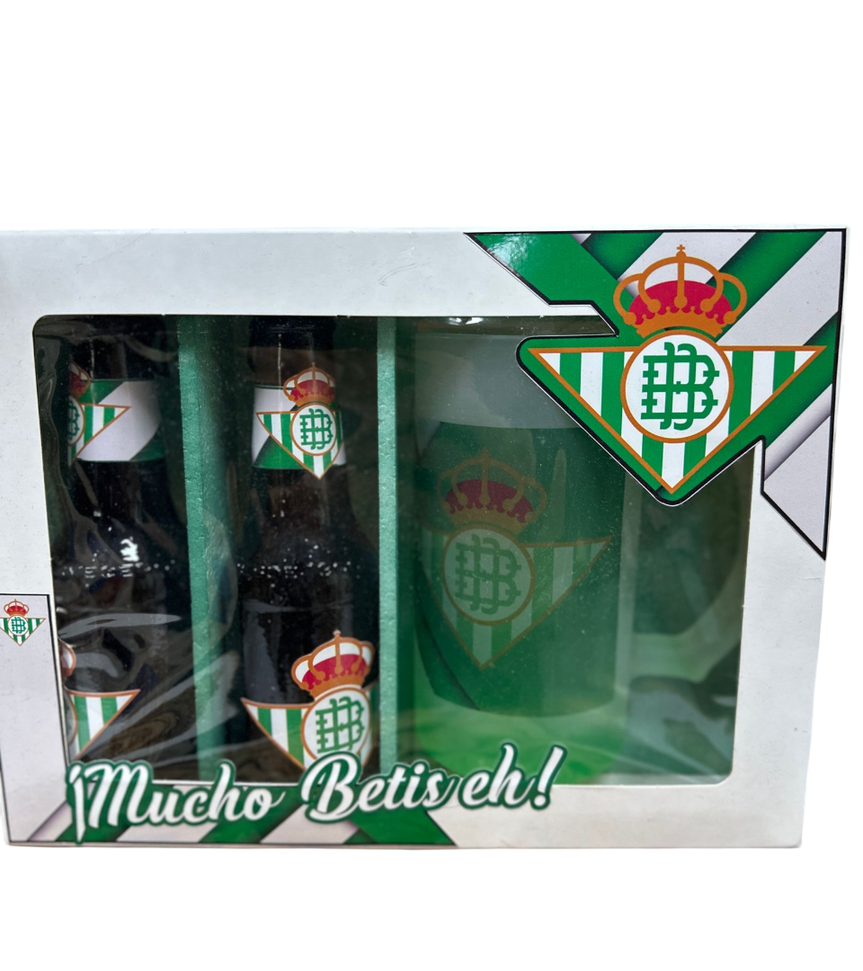 Pack Cervezas, Estrella Galicia.
Real Betis Con jarra.