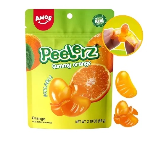 Chuches pelables sabor naranja