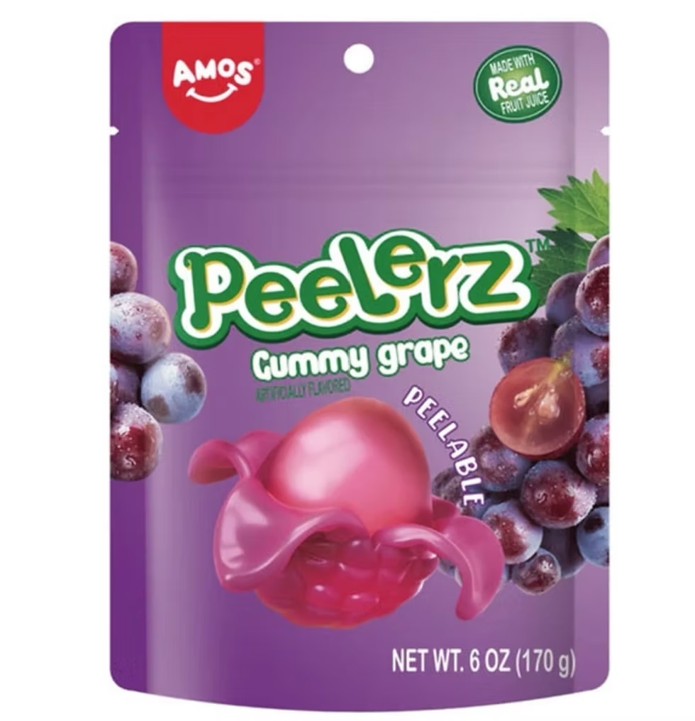 Chuches pelables sabor uva