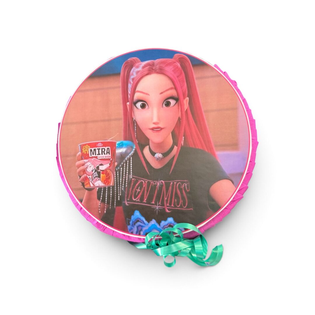 Mini piñata redonda 30cm. Mira de k-pop